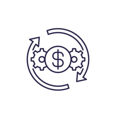 maliyet etkin, optimizasyon, verimlilik çizgisi simgesi