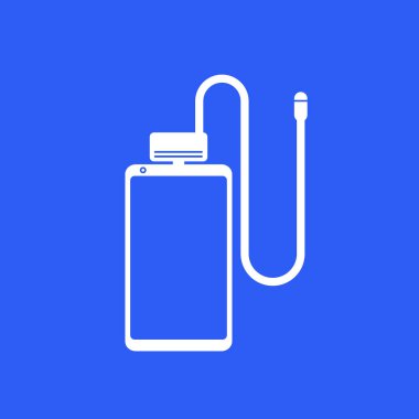 akıllı telefon ve vektör simgesi için boreskop kamerası