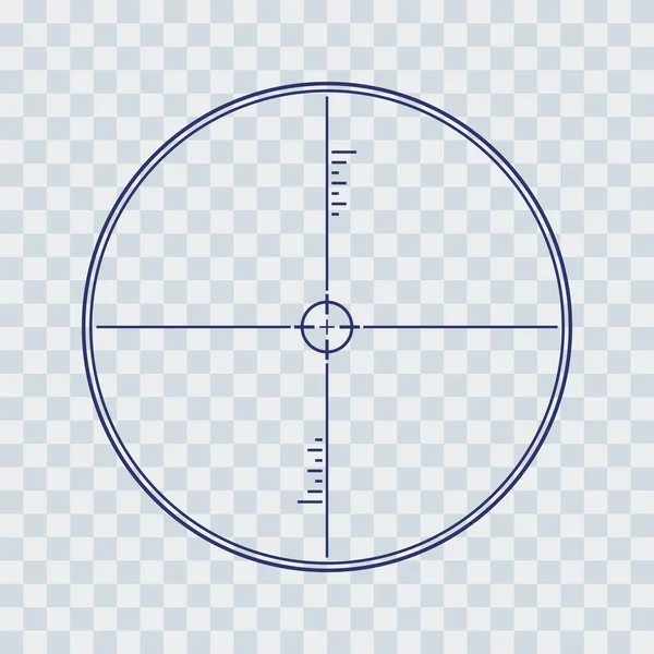 Fadenkreuz des Scharfschützengewehrs, Vektor — Stockvektor