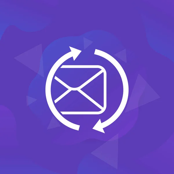 E-Mail-Icon für das Web senden — Stockvektor