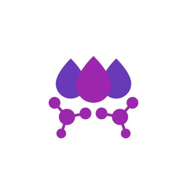 Moleküllü asit damlaları, vektör