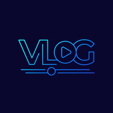 Karanlıkta Vlog satırı logosu