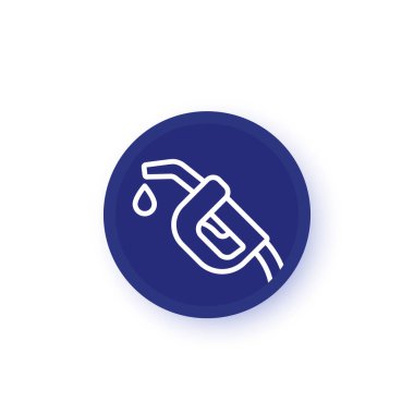 gaz hortumu simgesi, benzin istasyonu dizaynı