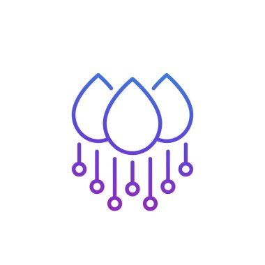 Sulama çizgisi simgesi beyaz