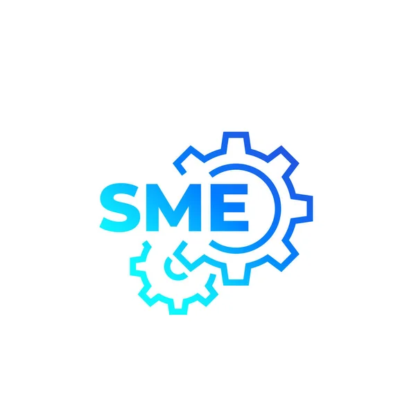 Icono vectorial PYME, pequeñas y medianas empresas — Vector de stock