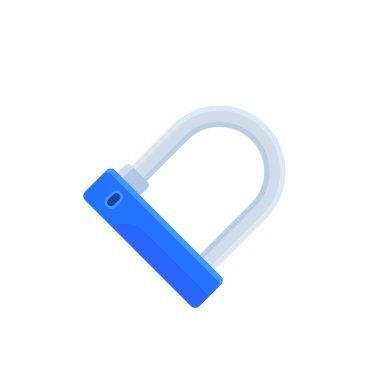 Bisiklet U-Lock simgesi, vektör tasarımı