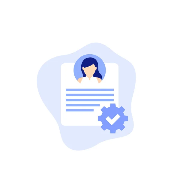 HR management, HRM vector icon — Stock Vector