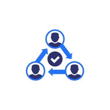 iş çevikliği simgesi beyaz