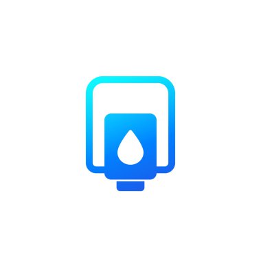 El dezenfektanı veya antibakteriyel jel ikonu