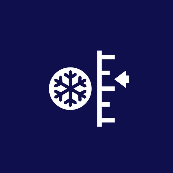 Freeze-Level-Control-Symbol, Vektor — Stockvektor