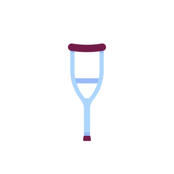 Crutch on white, vector icon — стоковый вектор