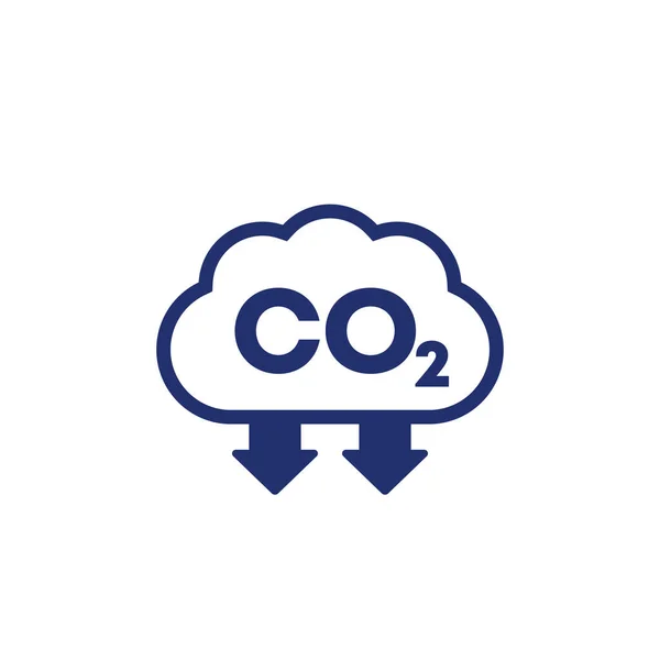 Co2,碳排减少矢量图标 — 图库矢量图片