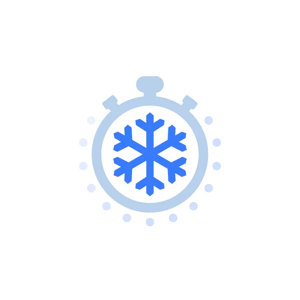 Eiszeit-Symbol auf weiß — Stockvektor