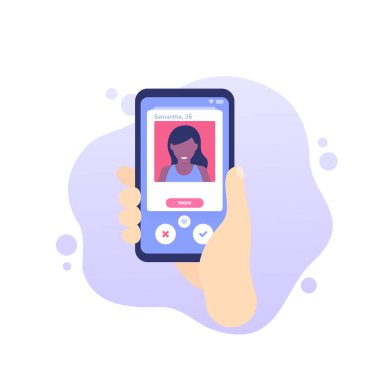 Cep telefonu uygulaması, elinde telefon.