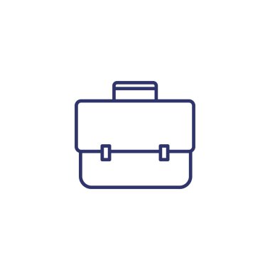 evrak çantası satır simgesi beyaz üzerine