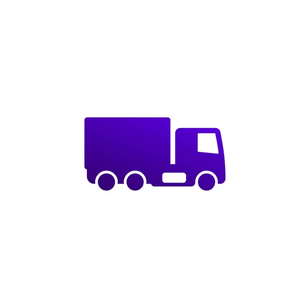 Camión o camión icono, vector — Archivo Imágenes Vectoriales