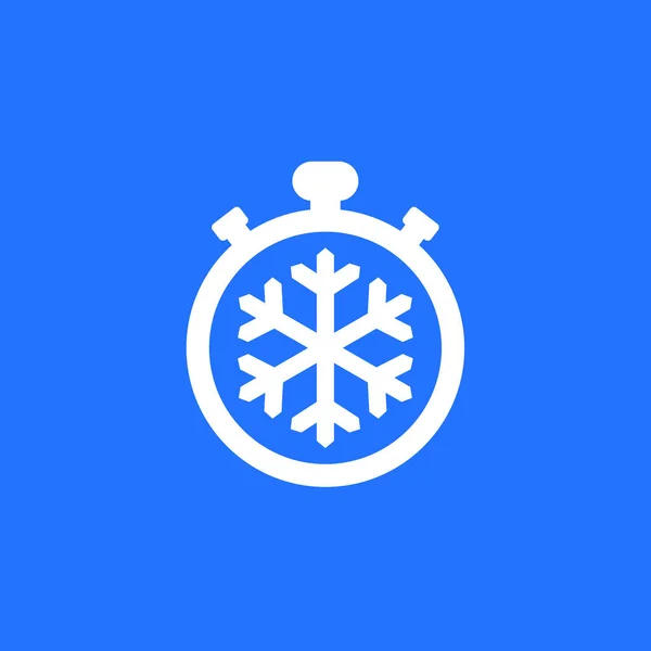 Icono de tiempo de congelación con temporizador — Vector de stock