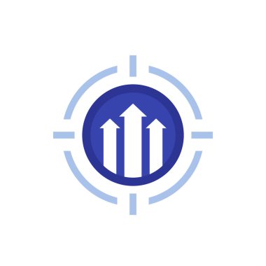 büyümeye odaklan, vektör