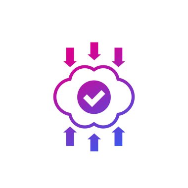 emisyon azaltma, beyaz üzerine ekoloji simgesi