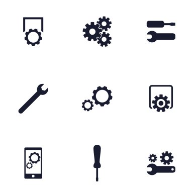 Ayarları, Tercihler düz simgeler