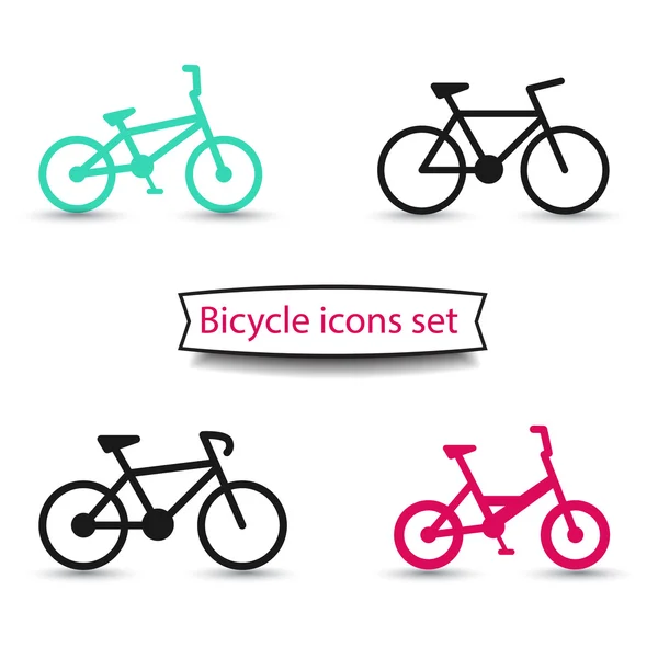 Bisiklet Icons set — Stok Vektör