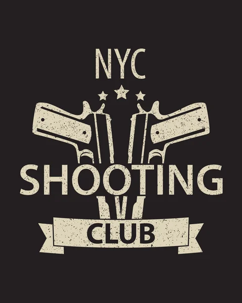 Shooting Club Emblem — Stock Vector