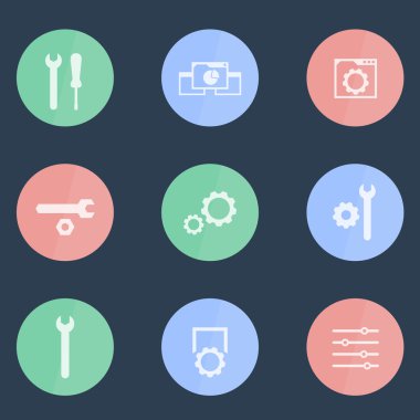 Ayarları, yapılandırma, Tercihler simgeler düz