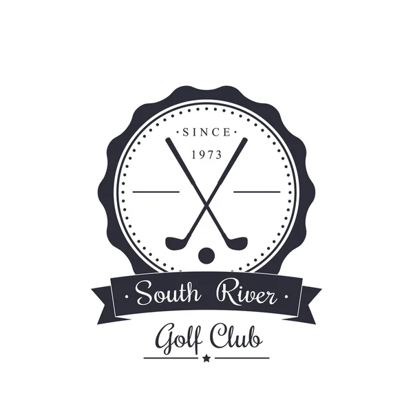 Винтажный логотип гольф-клуба, эмблема — стоковый вектор