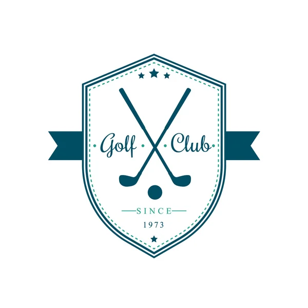 Golf Club vintage embleem op schild — Stockvector