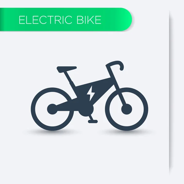 Ícone de bicicleta elétrica, ilustração vetorial —  Vetores de Stock