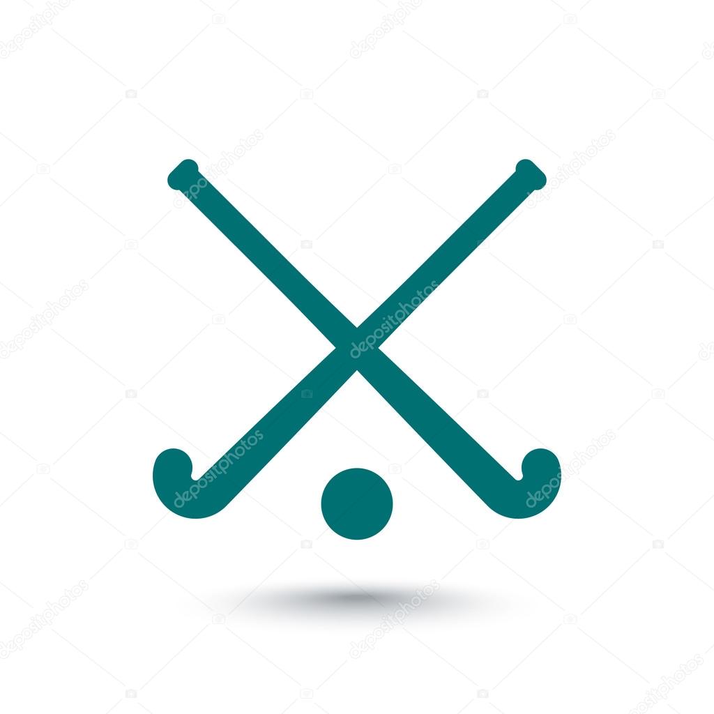 Images crossed field hockey sticks Field Hockey icon, crossed field