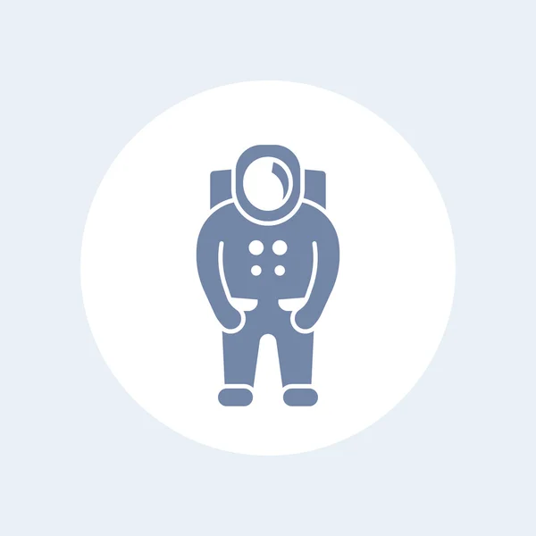 Astronaut icon, spaceman, space suit isolated icon, vector illustration — Stock Vector