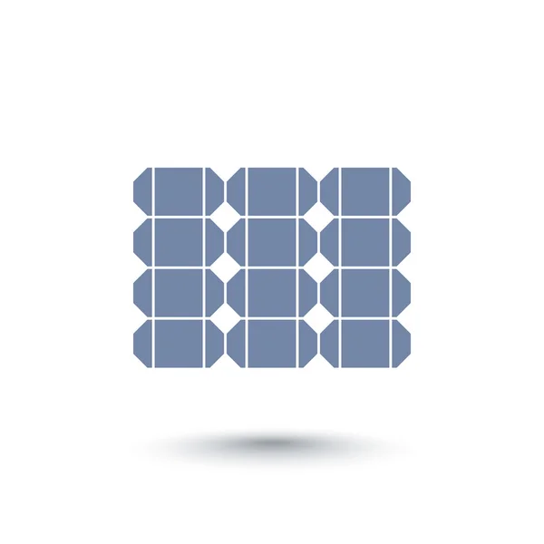 Sluneční energie ikonu, sluneční panel, solární energetika ikonu, vektorové ilustrace — Stockový vektor