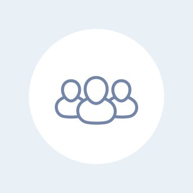 Human resources, HR icon, personnel, team, isolated icon, vector illustration
