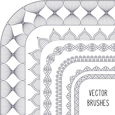 Etnik fırça koleksiyonu