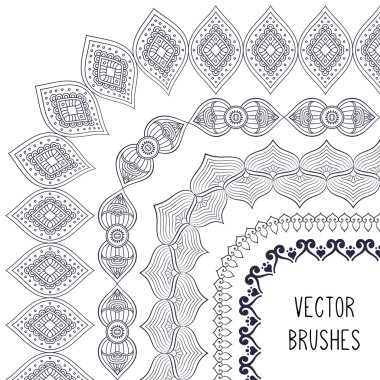 Etnik fırça koleksiyonu