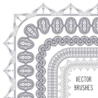 Etnik fırça koleksiyonu