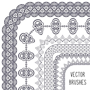Etnik fırça koleksiyonu