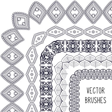 Etnik fırça koleksiyonu