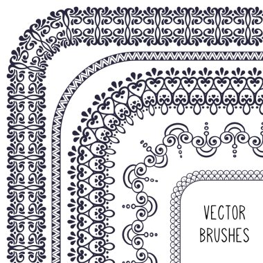 Etnik fırça koleksiyonu