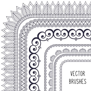 Etnik fırça koleksiyonu