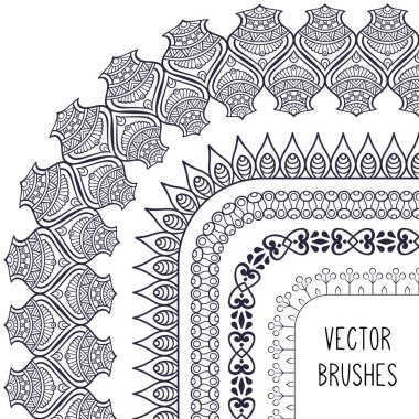 Etnik fırça koleksiyonu