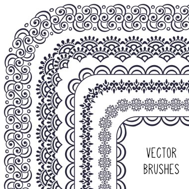 Etnik fırça koleksiyonu