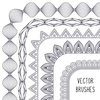 Etnik fırça koleksiyonu