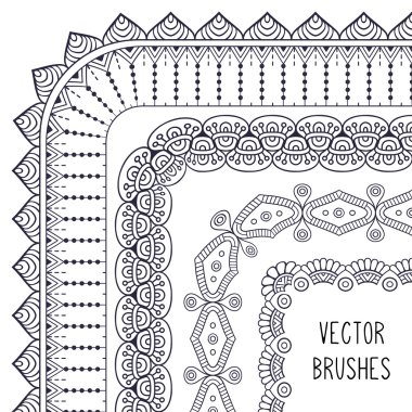 Etnik fırça koleksiyonu