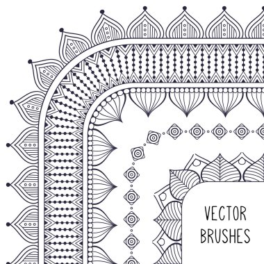 Etnik fırça koleksiyonu