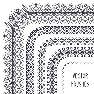 Etnik fırça koleksiyonu