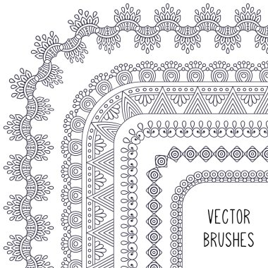 Etnik fırça koleksiyonu