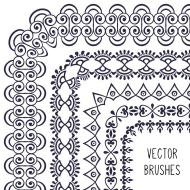 Etnik fırça koleksiyonu