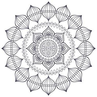 Vektör Hintli Mandala